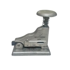 Vintage‎ Hotchkiss No 1 Stapler Industrial Cast Metal Mushroom Top 1925 Patent